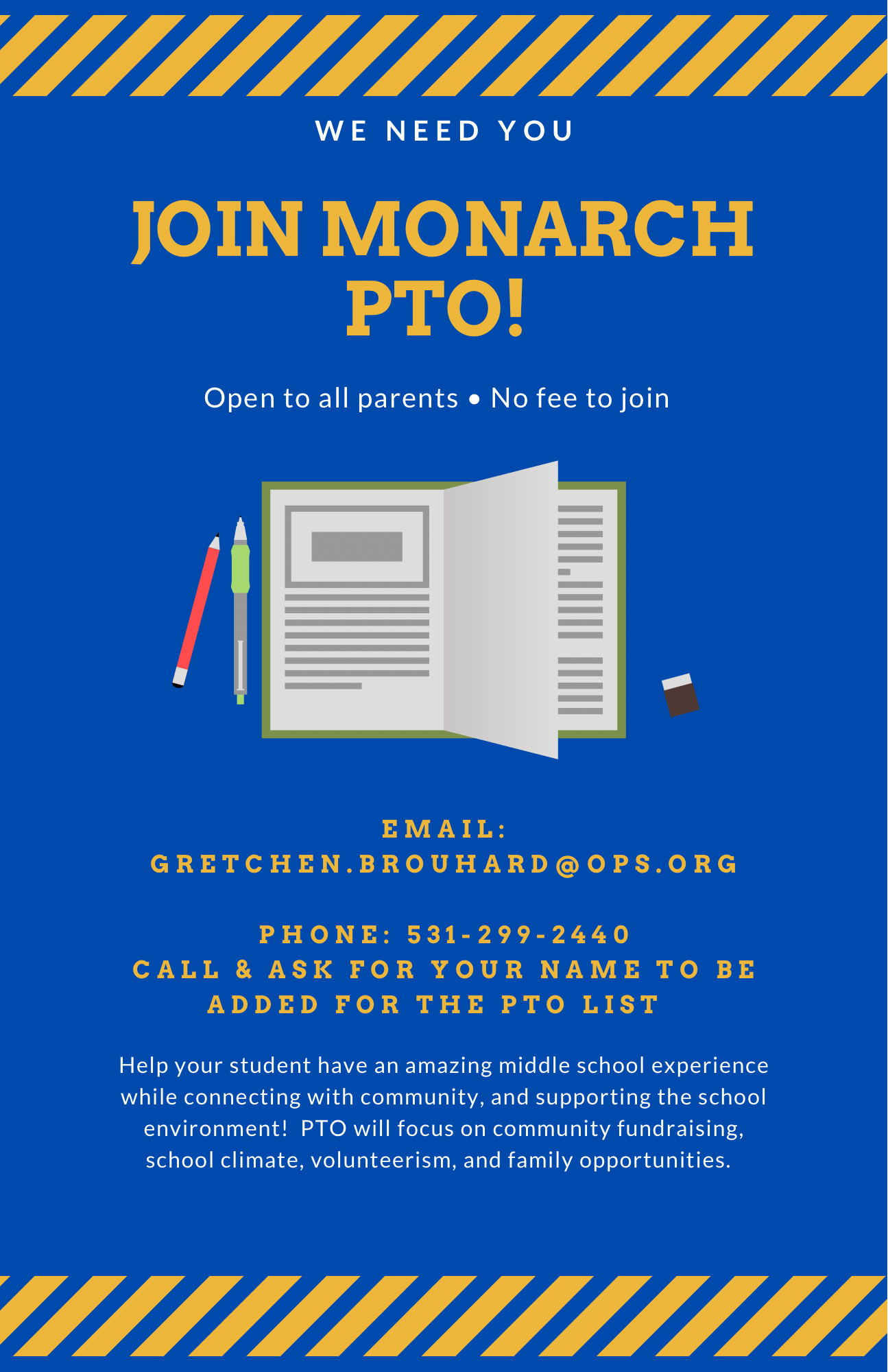 Join the Monarch PTO!