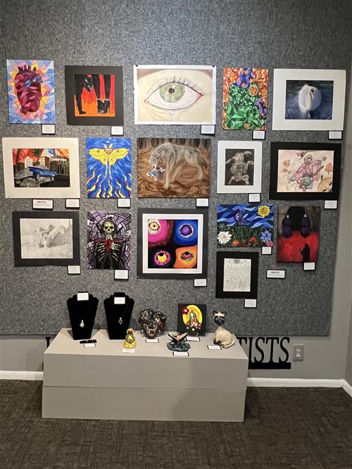 student artwork on display