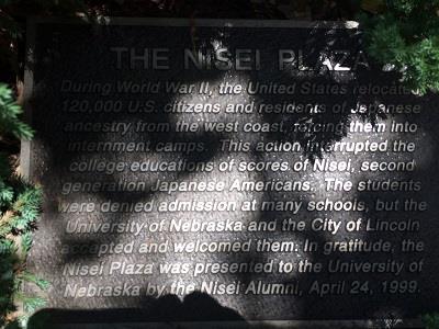 Nisei Plaza plaque