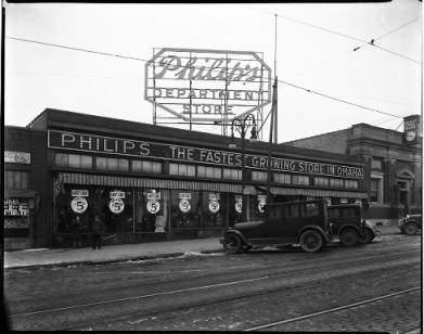 Exterior of Philip's Department Store